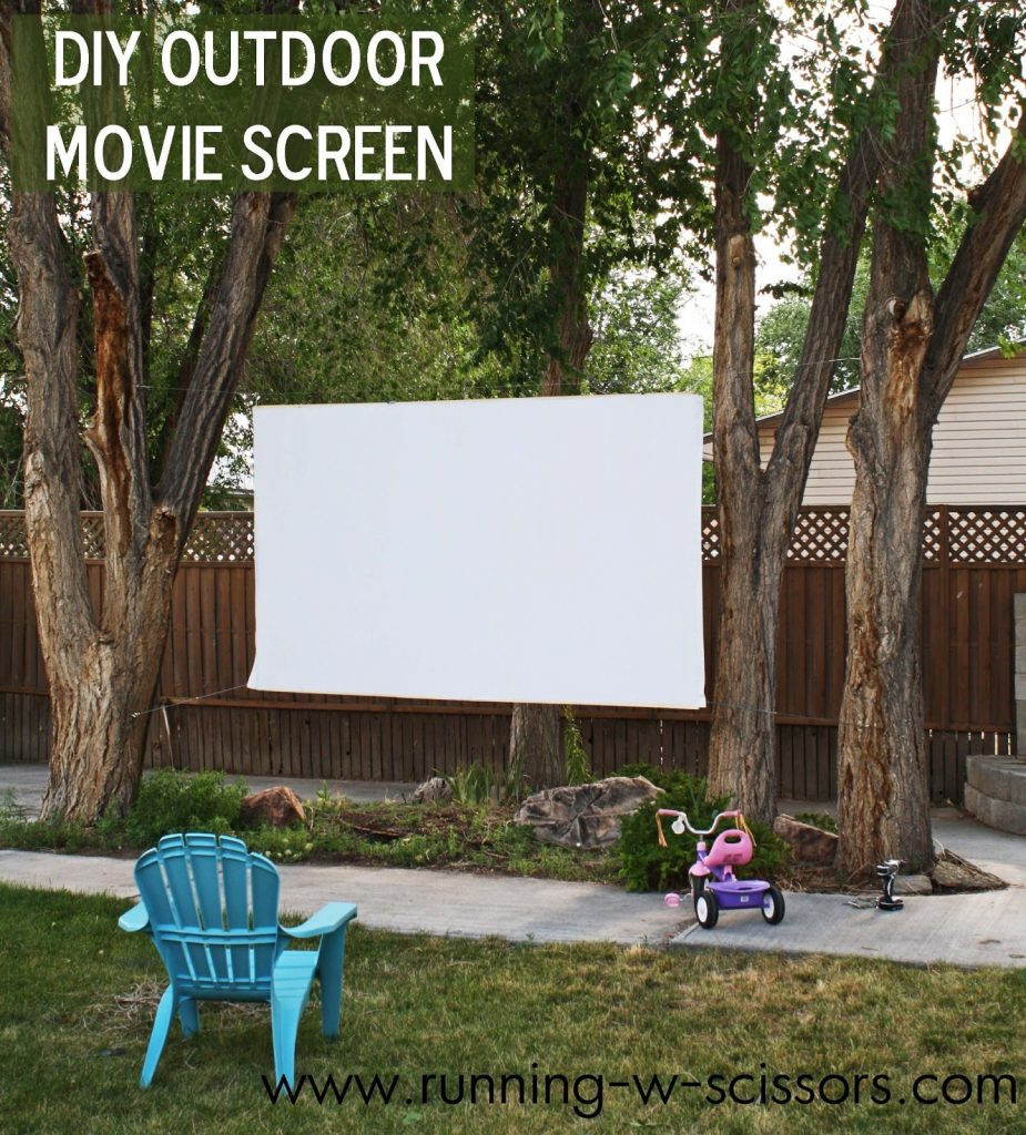 Outdoor Movie Screen DIY
 5 Ways to Make Your Backyard More Fun Infarrantly Creative