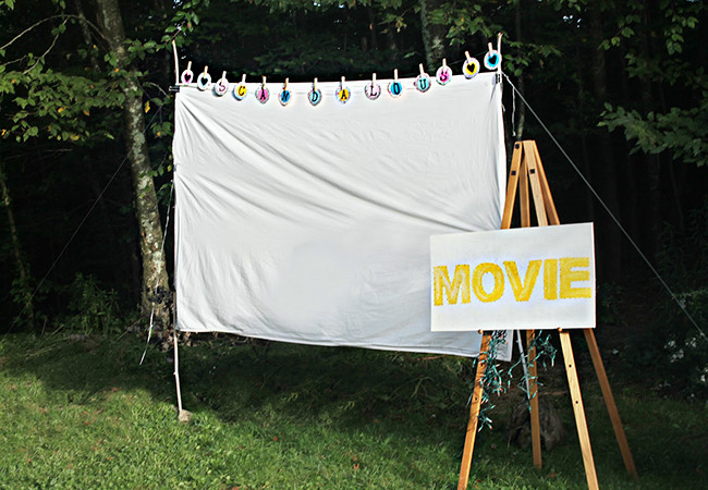 Outdoor Movie Screen DIY
 DIY Outdoor Movie Screen Weekend Projects Bob Vila