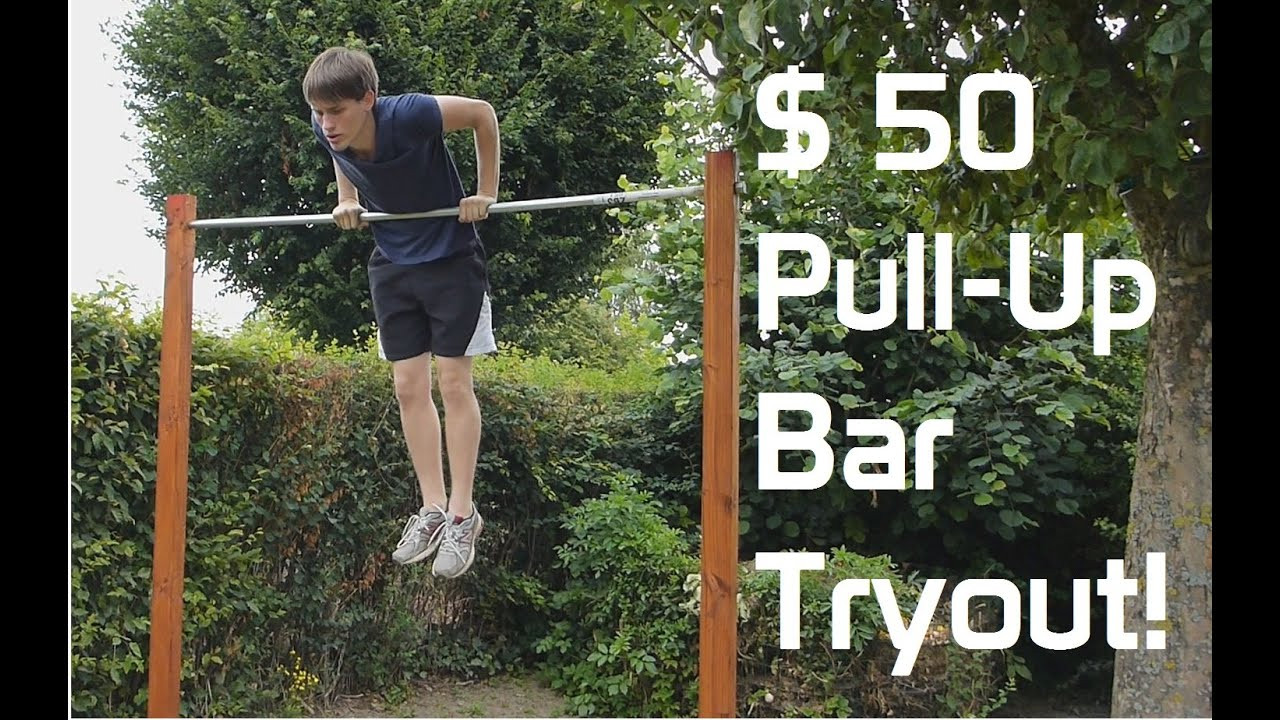 Outdoor Pull Up Bar DIY
 DIY Backyard Pull up Bar Tryout