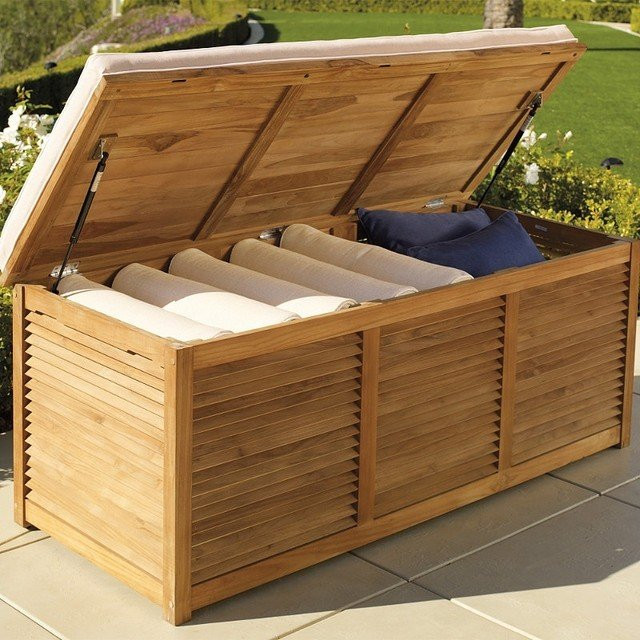 Outdoor Storage Bench With Cushion
 Patio Furniture Cushion Storage Boxes Foter