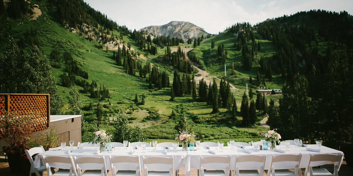 Outdoor Wedding Venues Utah
 Alta Lodge Weddings