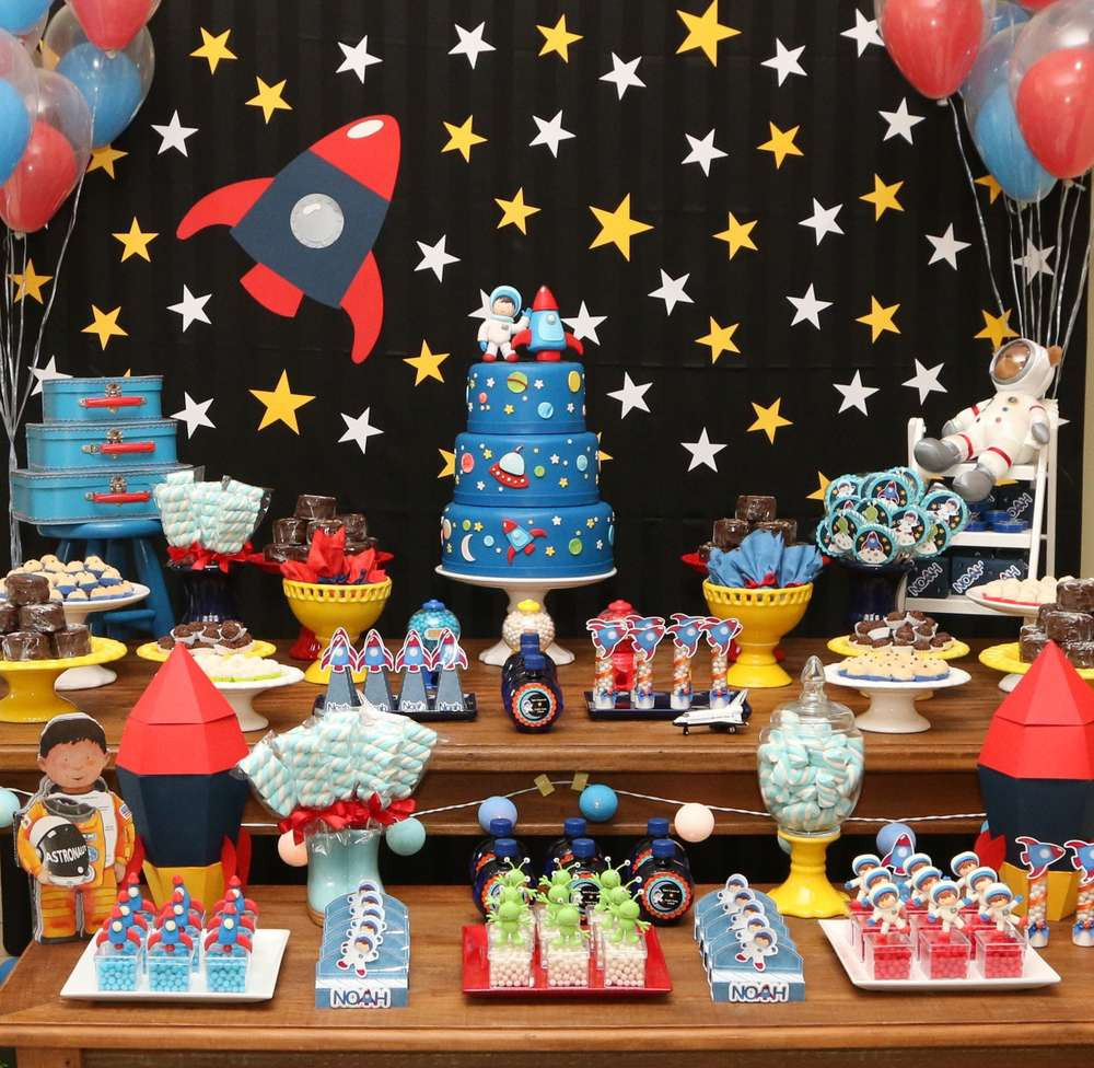 Outer Space Birthday Party
 Space Astronaut Birthday Birthday Party Ideas