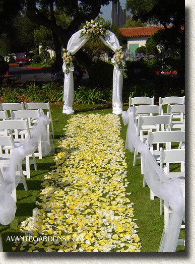 Outside Wedding Decorations
 Wedding Inspiration An Outdoor Ceremony Aisle Wedding Bells