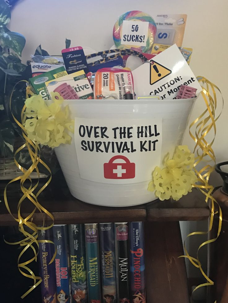 Over The Hill Birthday Decorations
 Over The Hill Survival Kit in 2019