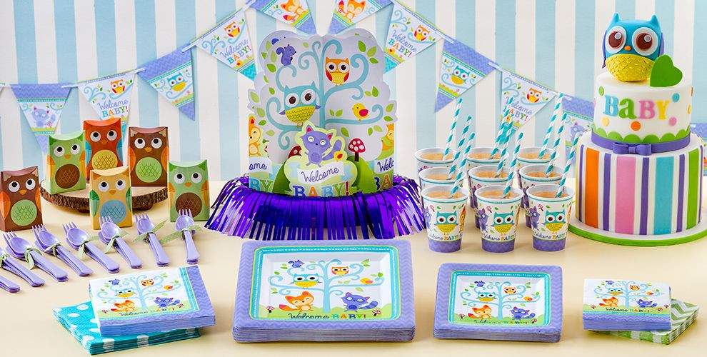 Owl Baby Shower Decorations Party City
 Woodland Baby Shower Party Supplies