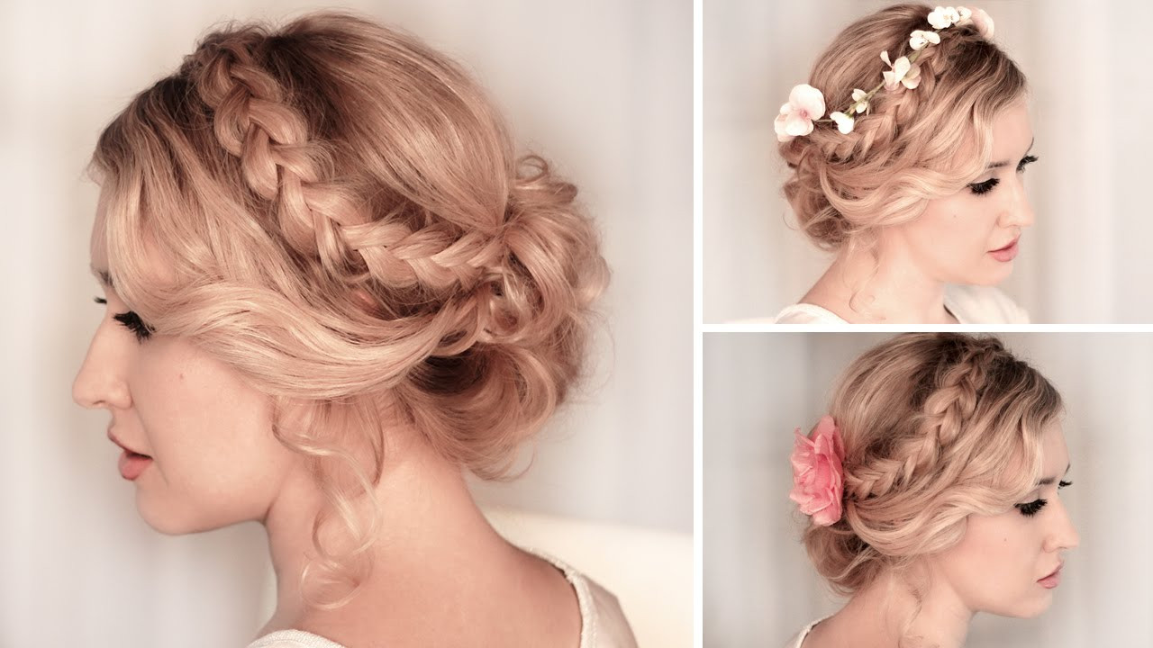 Pageant Hairstyles For Long Hair
 Braided updo hairstyle for BACK TO SCHOOL everyday party