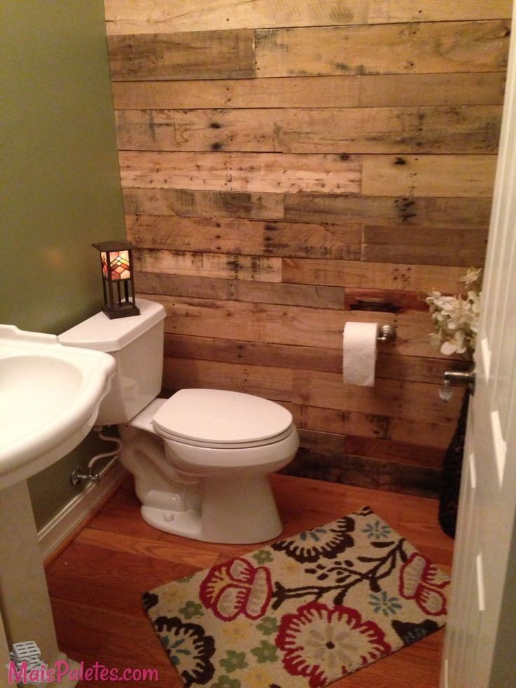 Pallet Wall Bathroom
 57 best Decorar Paletes images on Pinterest
