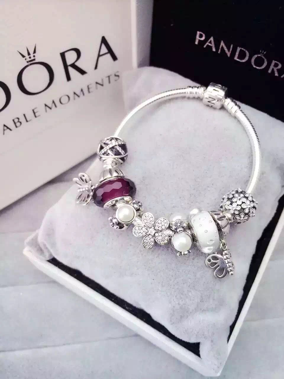 Pandora Charm Bracelet Sale
 OFF $219 Pandora Charm Bracelet White Purple Hot