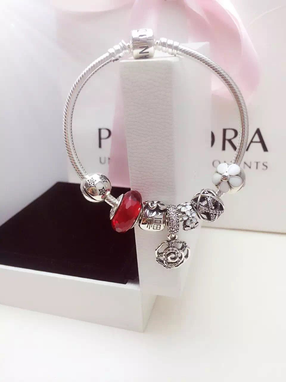 Pandora Charm Bracelet Sale
 OFF $199 Pandora Charm Bracelet White Red Hot Sale