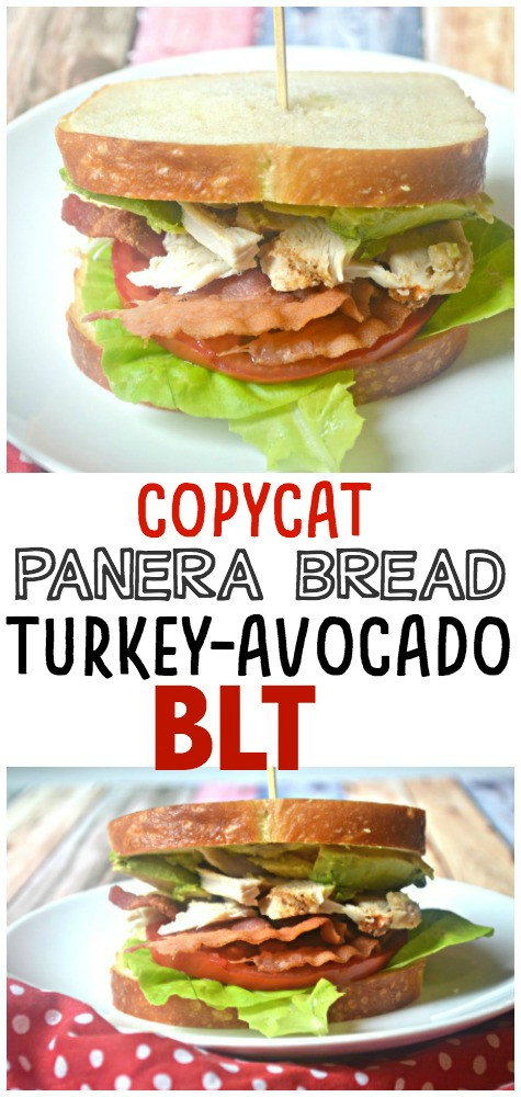 Panera Bread Roasted Turkey &amp; Avocado Blt Sandwich On Sourdough
 Copycat Panera Turkey Avocado BLT Instant Pot Recipe