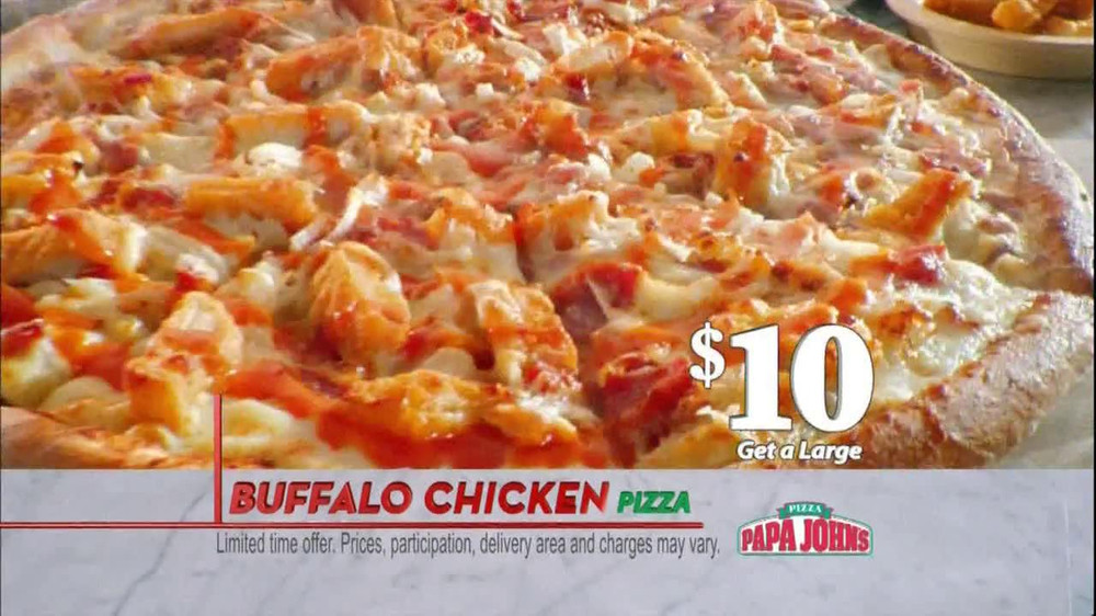 Papa John'S Pizza Buffalo Chicken Pizza
 Papa John s TV mercial for Buffalo Chicken Pizza iSpot