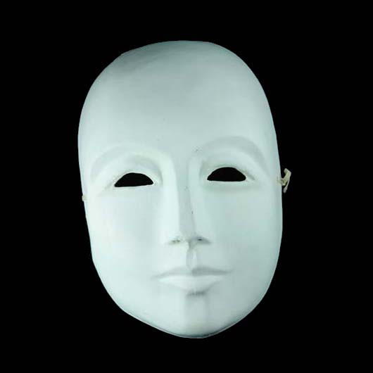 Paper Mache Masks DIY
 DIY Blank Paper Mache Mask For Men
