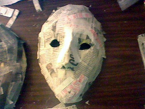 Paper Mache Masks DIY
 SAMPLE of HOW TO SITE PIN 1 Mask Feature Type simple