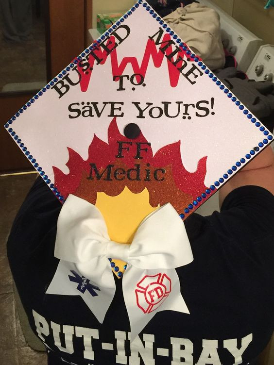 Paramedic Graduation Party Ideas
 Paramedics Graduation caps and Firefighters on Pinterest