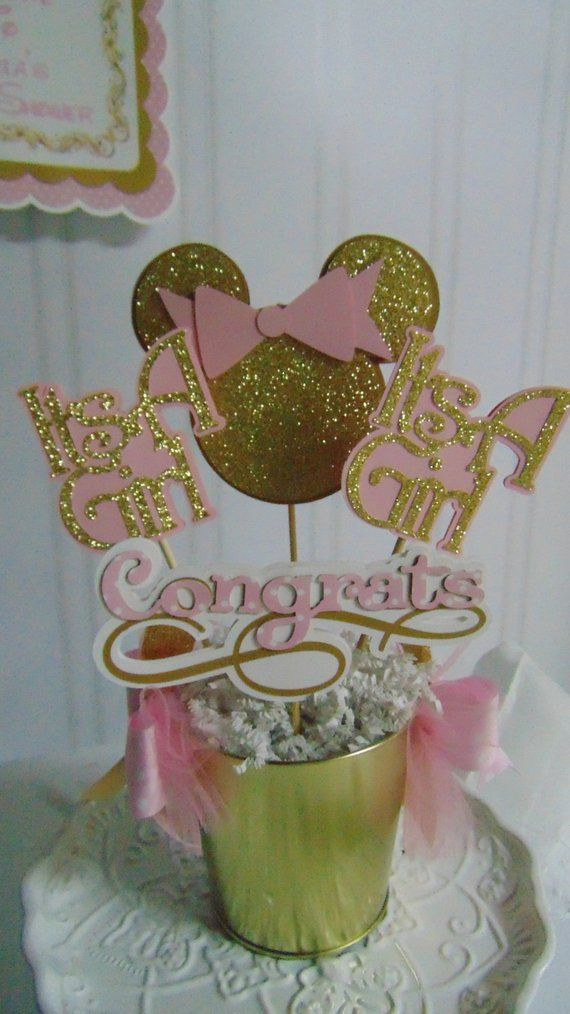 Party City Minnie Mouse Baby Shower
 Minnie Mouse pink and gold 1 centerpiece baby shower