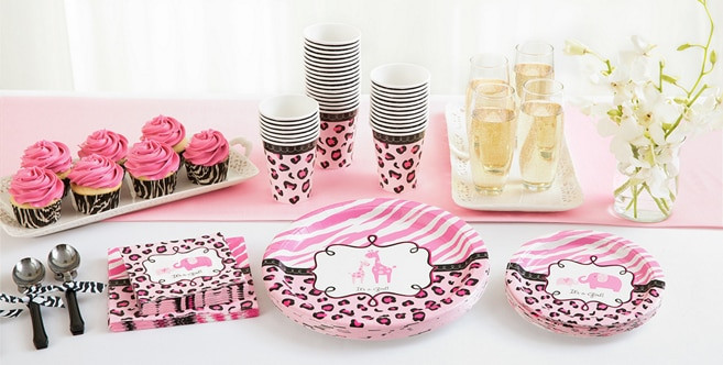 Party City Safari Theme Baby Shower
 Pink Safari Baby Shower Party Supplies Party City