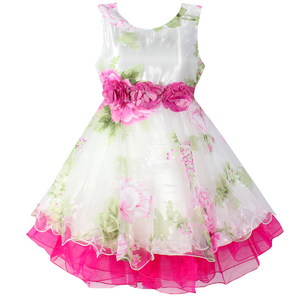Party Dresses For Kids
 Girl Dress Flower Tulle Party Wedding Pageant Princess