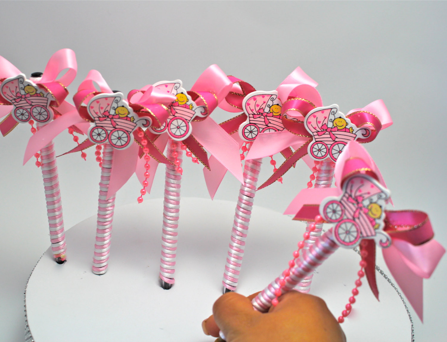 Party Favors For Baby Shower Guests
 Pink Baby Shower Pen Favor Party Favors by FavorsBoutique