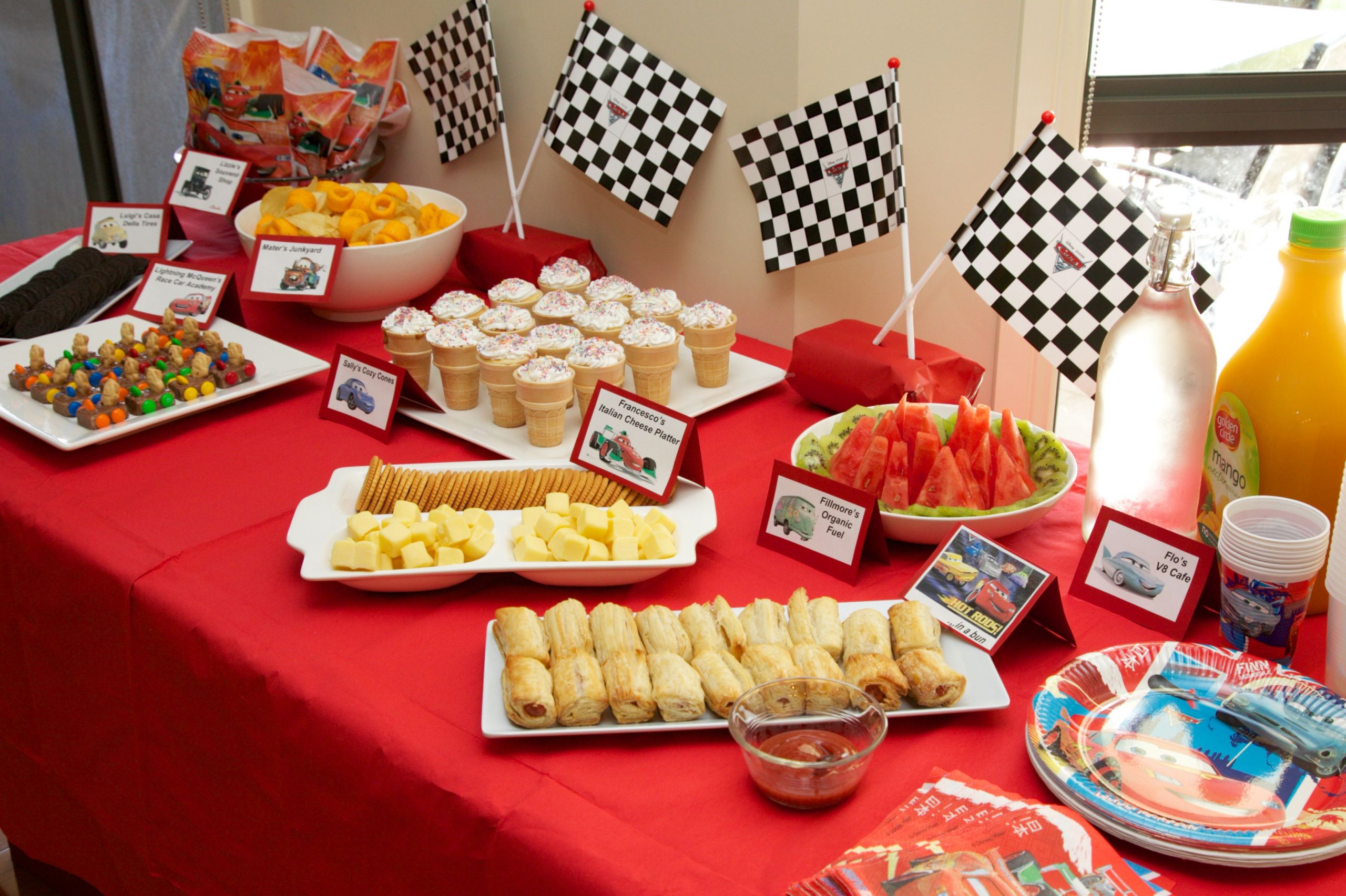 Party Food For Kids
 Disney Cars Birthday Party on a Bud Kidz Activities
