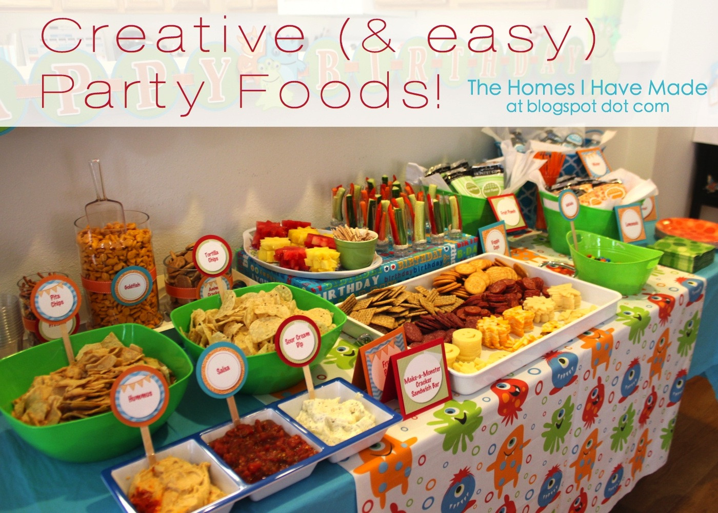 Party Food For Kids
 Monster Party Spotlight on Food