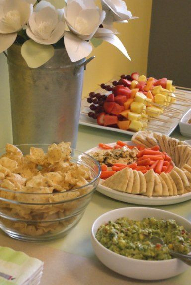 Party Food Ideas For Baby Shower
 "Cute as a button" baby shower