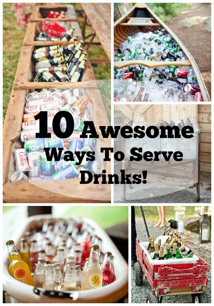 Party Ideas Food &amp; Drink
 Creative Ways To Serve Drinks