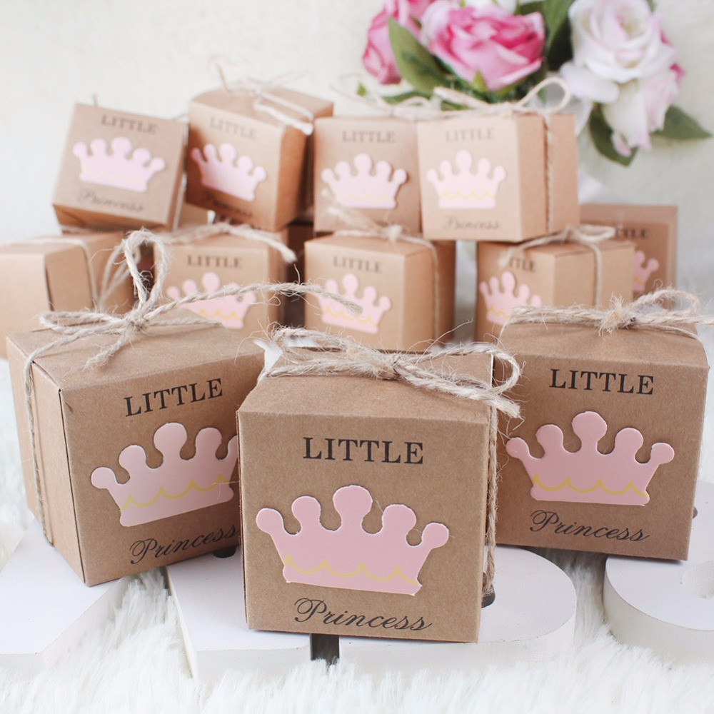Party In A Box Baby Shower
 10Pcs Kraft Paper Gift Box Candy Boxes Baby Shower