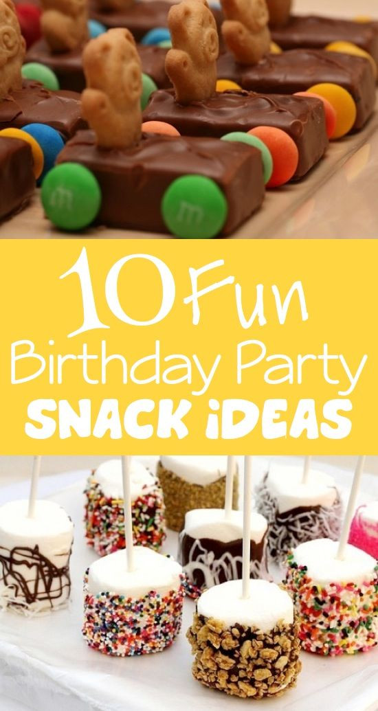 Party Snacks For Kids
 10 Fun Birthday Party Snack Ideas Kids Kubby