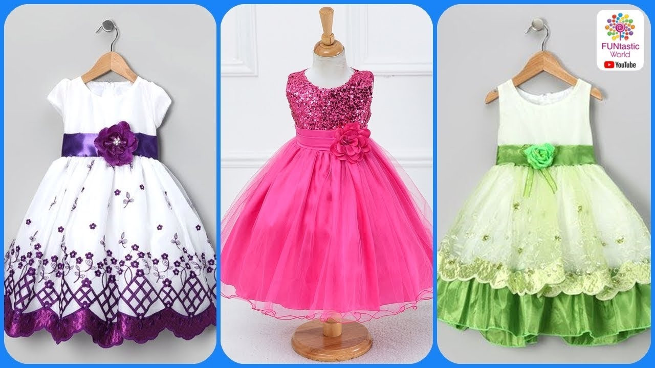 Party Wear Frocks For Baby Girl
 Latest Kids Party Wear Dresses Frocks Baby Girls Cotton