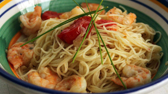Pasta Recipes For Baby
 Baby Shrimp Scampi and Angel Hair Pasta Rachael Ray