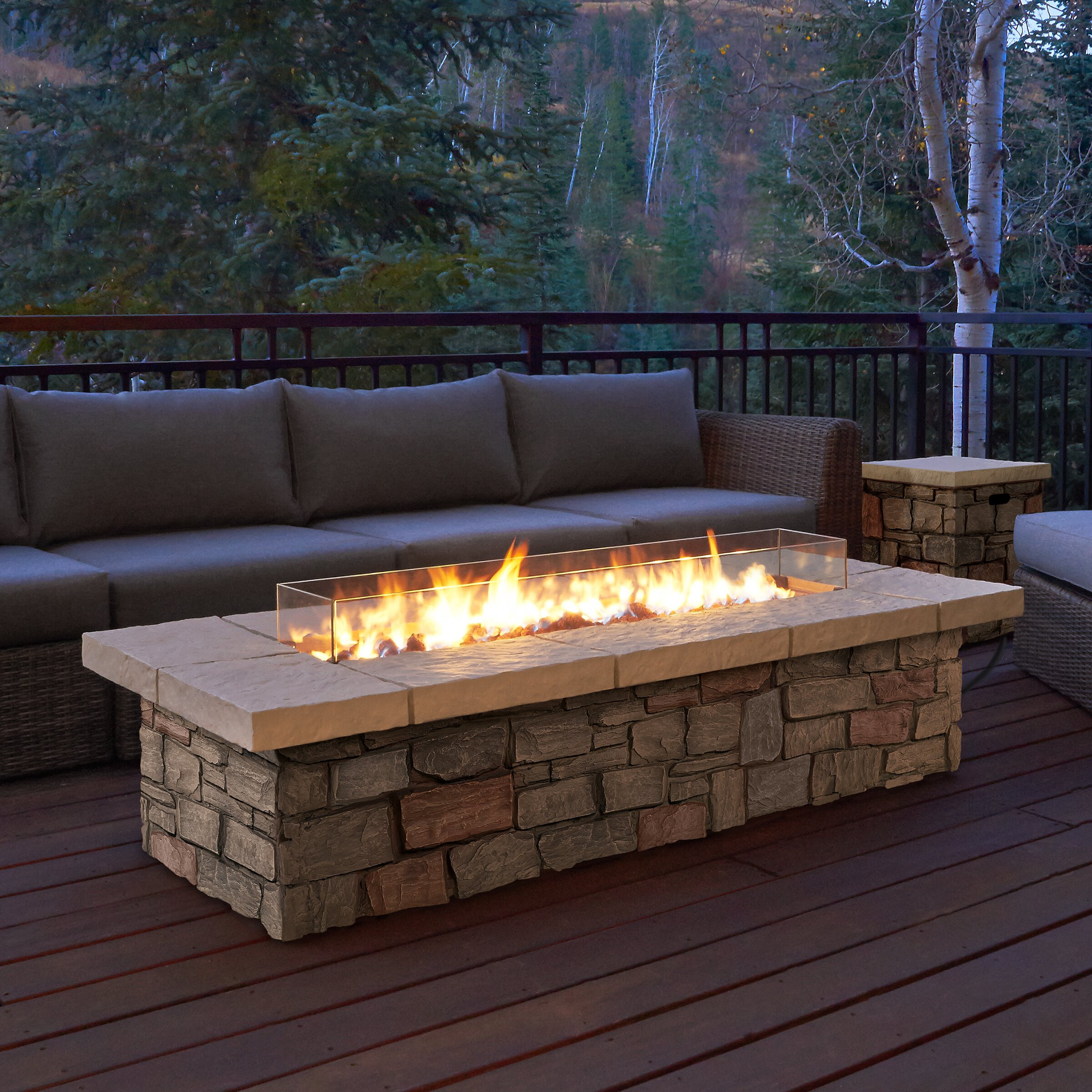 Patio Fire Pit Propane
 Real Flame Sedona Propane Fire Pit Table & Reviews
