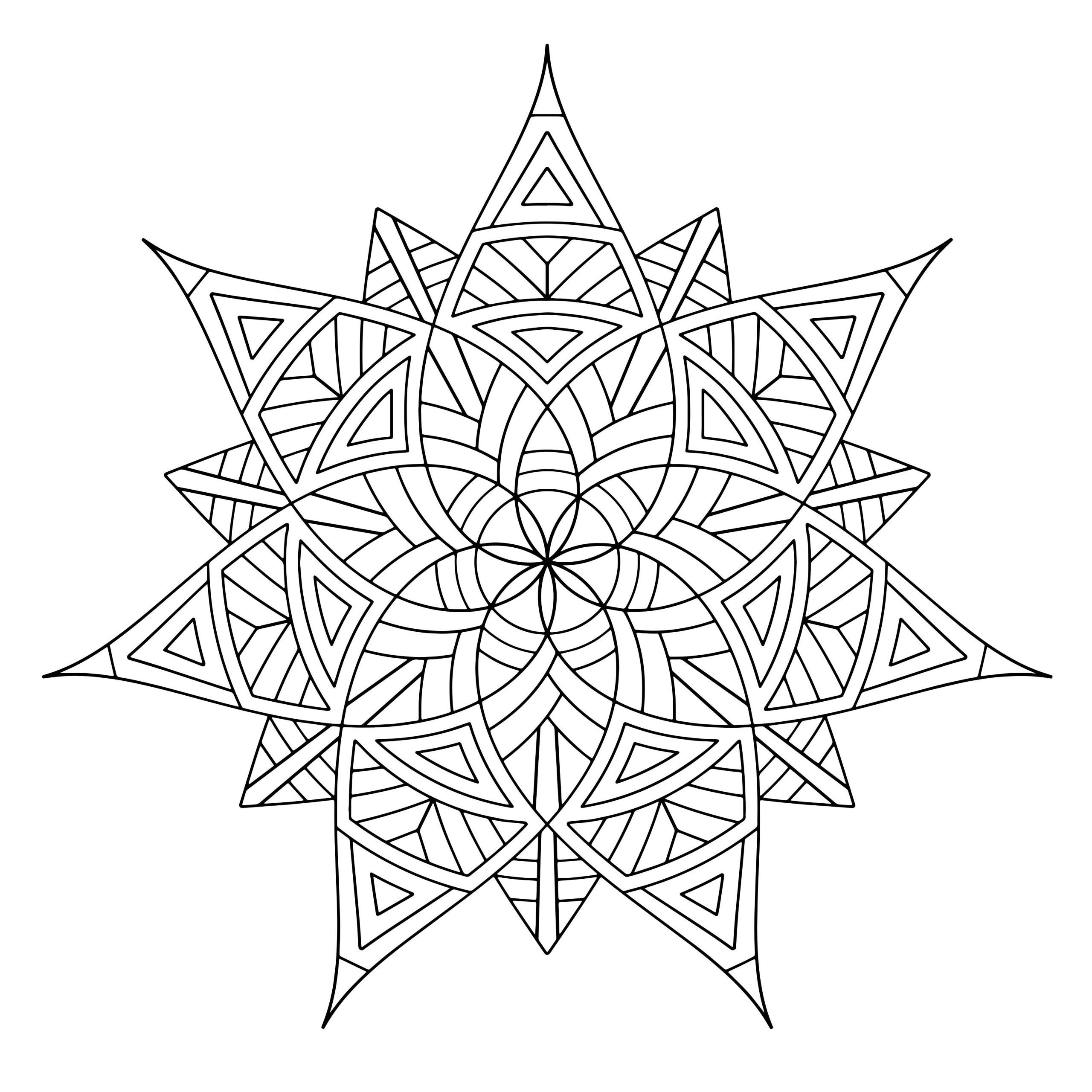 Pattern Coloring Pages For Kids
 Free Printable Geometric Coloring Pages For Kids