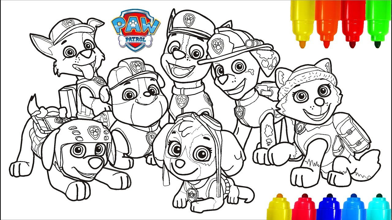 20 Best Paw Patrol Coloring Pages for toddlers - Home, Family, Style