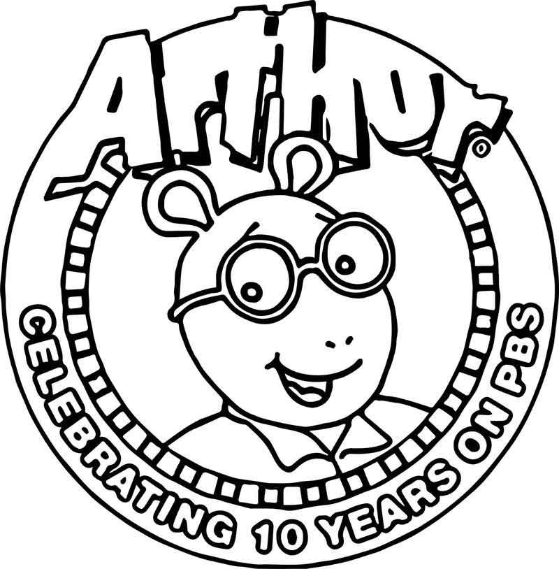 Pbskids.Org Coloring Pages
 Arthur Ten Years Pbs Coloring Page Coloring Pages For