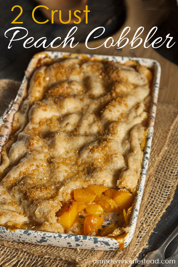 Peach Cobbler With Pie Crust
 2 Crust Peach Cobbler