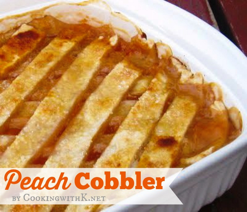 Peach Cobbler With Pie Crust
 Cooking with K A Southern Classic Old Fashioned