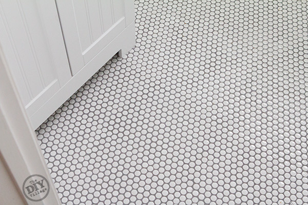 Penny Round Tile Bathroom Floor
 How to Install Penny Tile The DIY Village