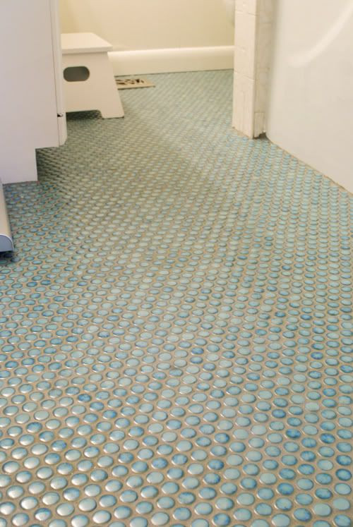 Penny Round Tile Bathroom Floor
 Penny tile bathroom floor I ve been thinking about this