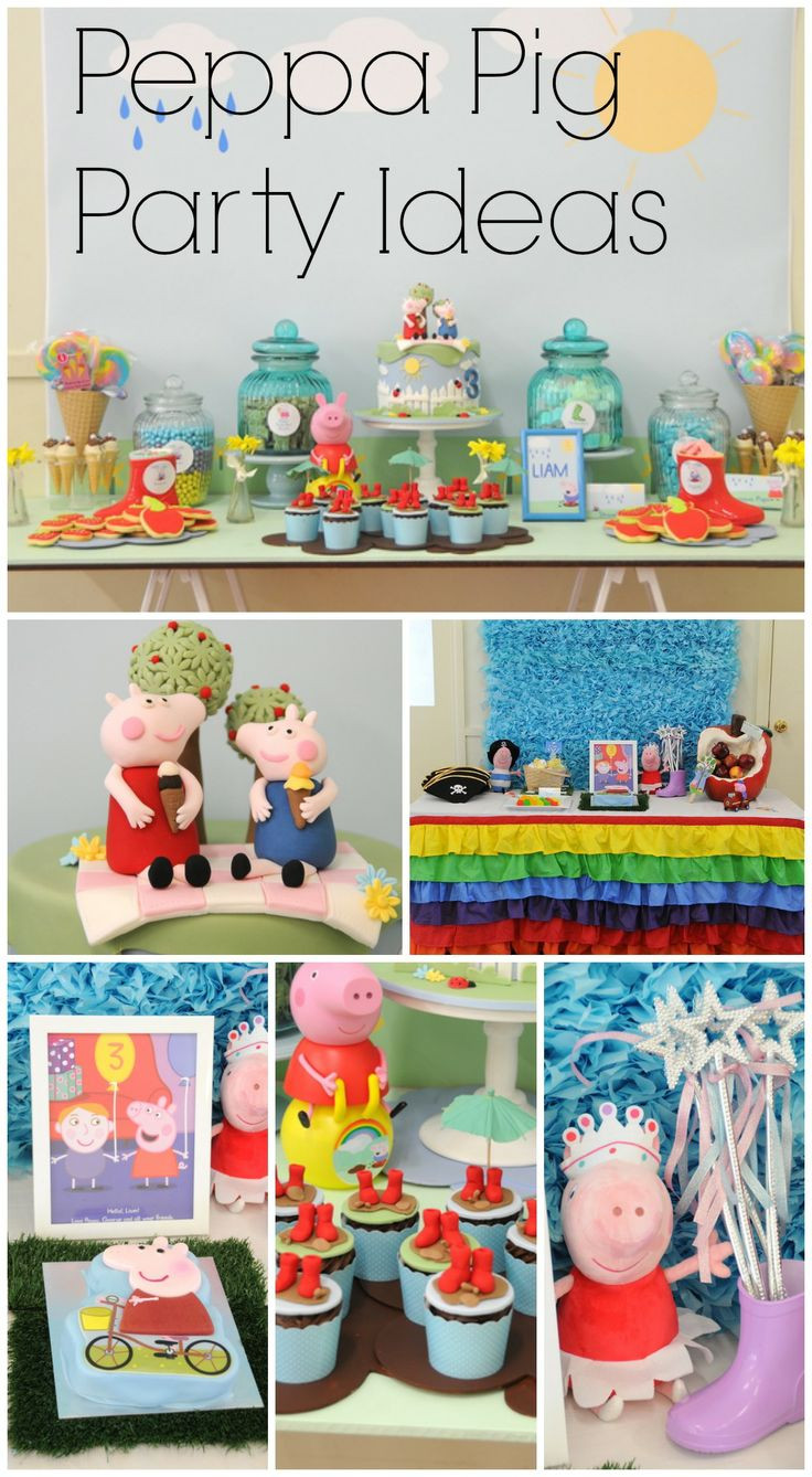 Peppa Pig Birthday Party Decorations
 IDEAS DECORACION PEPPA PIG Una Mami Creativa