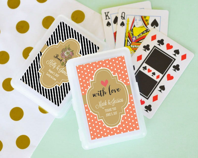 Personalized Playing Cards Wedding Favors
 SET of Personalized Playing Card Favors Personalized Wedding