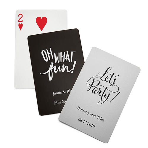 Personalized Playing Cards Wedding Favors
 Personalized Wedding Playing Card Favors