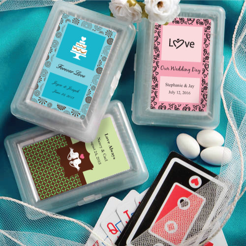 Personalized Playing Cards Wedding Favors
 100 Personalized Deck Playing Cards Wedding Favors