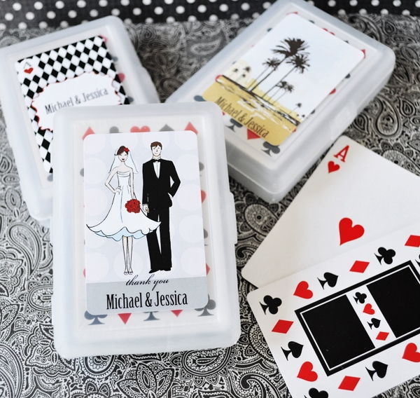 Personalized Playing Cards Wedding Favors
 24 Personalized Custom Elite Wedding Bridal Shower Playing