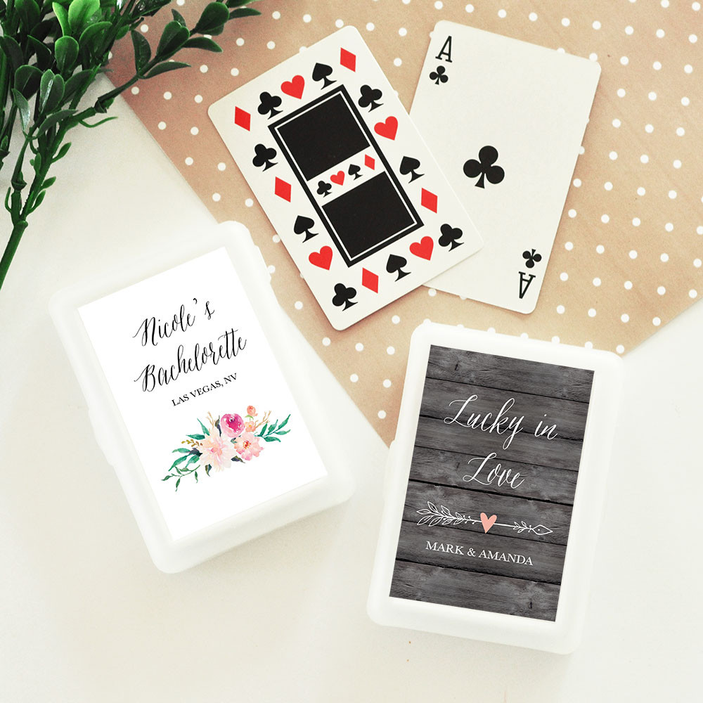 Personalized Playing Cards Wedding Favors
 Personalized Playing Card Wedding Favors Garden Wedding