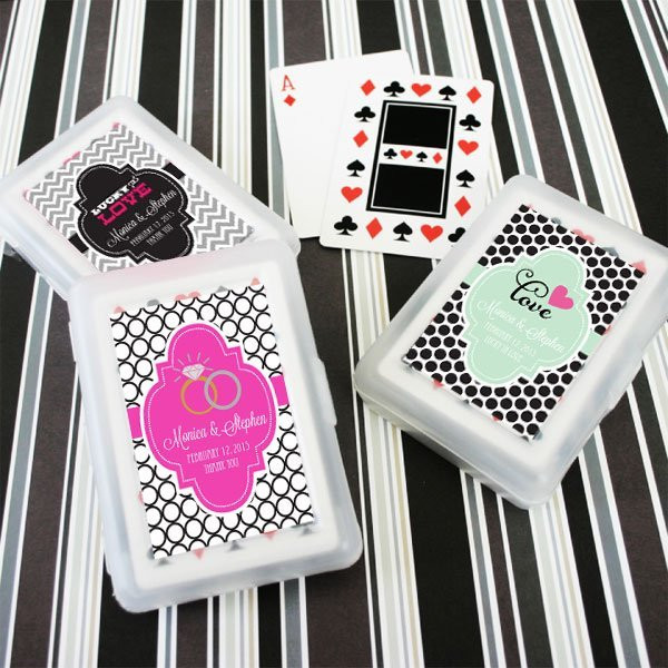 Personalized Playing Cards Wedding Favors
 Personalized Playing Cards Wedding Favors