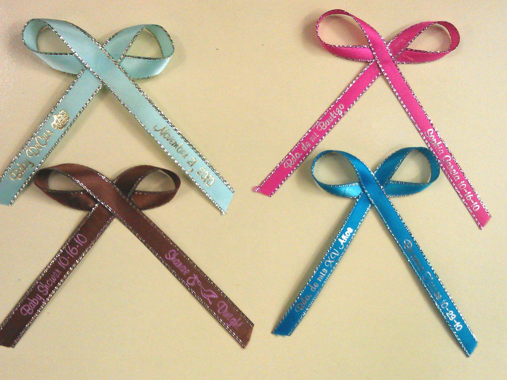Personalized Ribbon For Wedding Favors
 100 Personalized Ribbons 1 4" or 3 8" Wedding Birthday