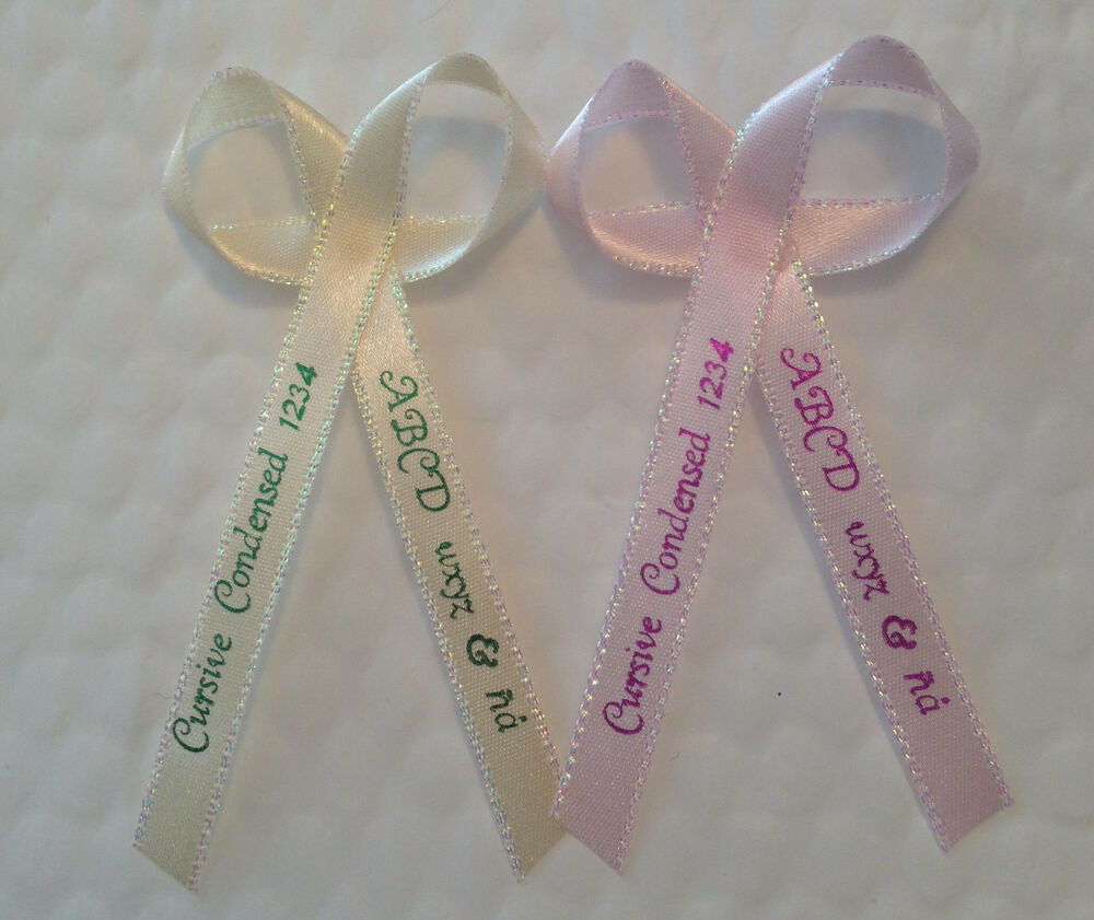 Personalized Ribbon For Wedding Favors
 25 Personalized Printed Ribbons for Wedding Favor