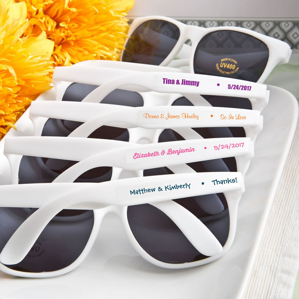 Personalized Sunglasses Wedding Favors
 Personalized Sunglasses Favors For Weddings Party or Events