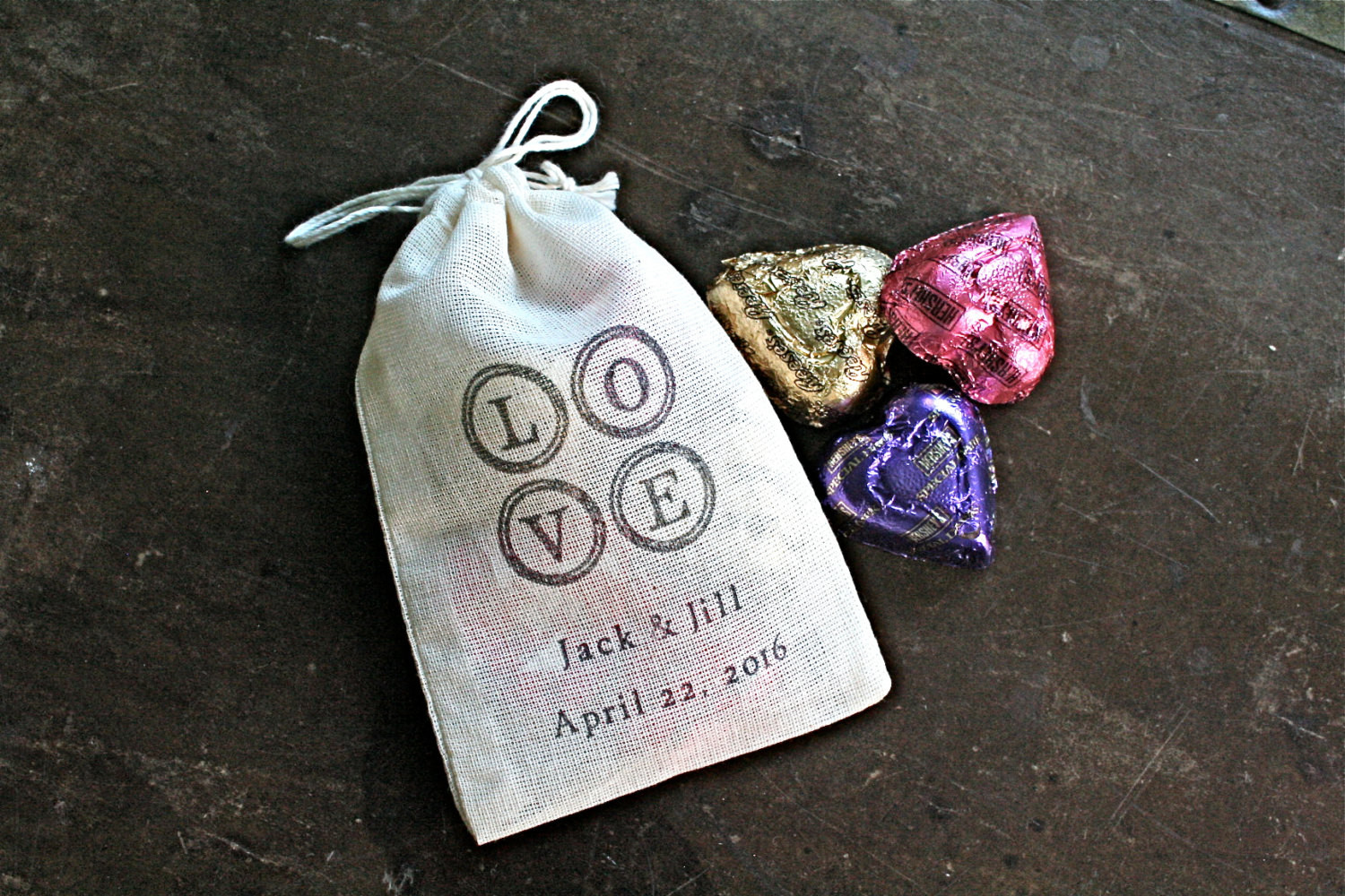 Personalized Wedding Favor Bags
 Personalized wedding favor bags 3x4 5 Set of 50 hand stamped