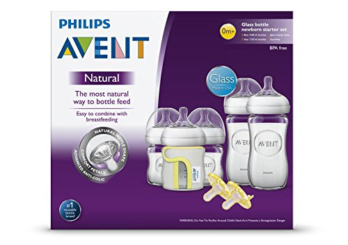 Philips Avent Natural Baby Bottle Newborn Starter Gift Set
 Bottles Teats & Accessories Philips Avent Natural Glass
